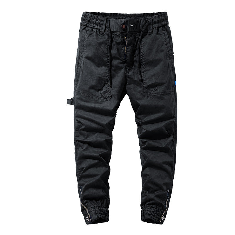 Herren Cargo-Hose mit elastischem Bund und mehreren seitlichen Taschen Echoarchiv
