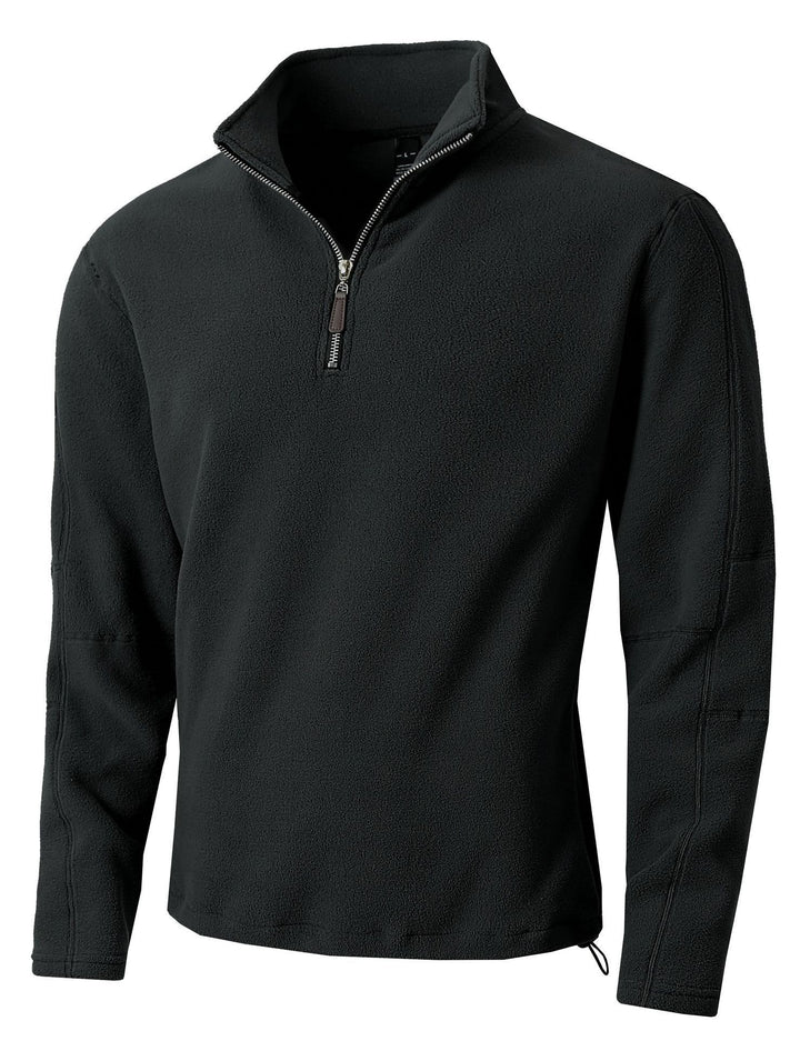 Herren Fleece-Pullover mit halblangem Reißverschluss und Stehkragen Echoarchiv