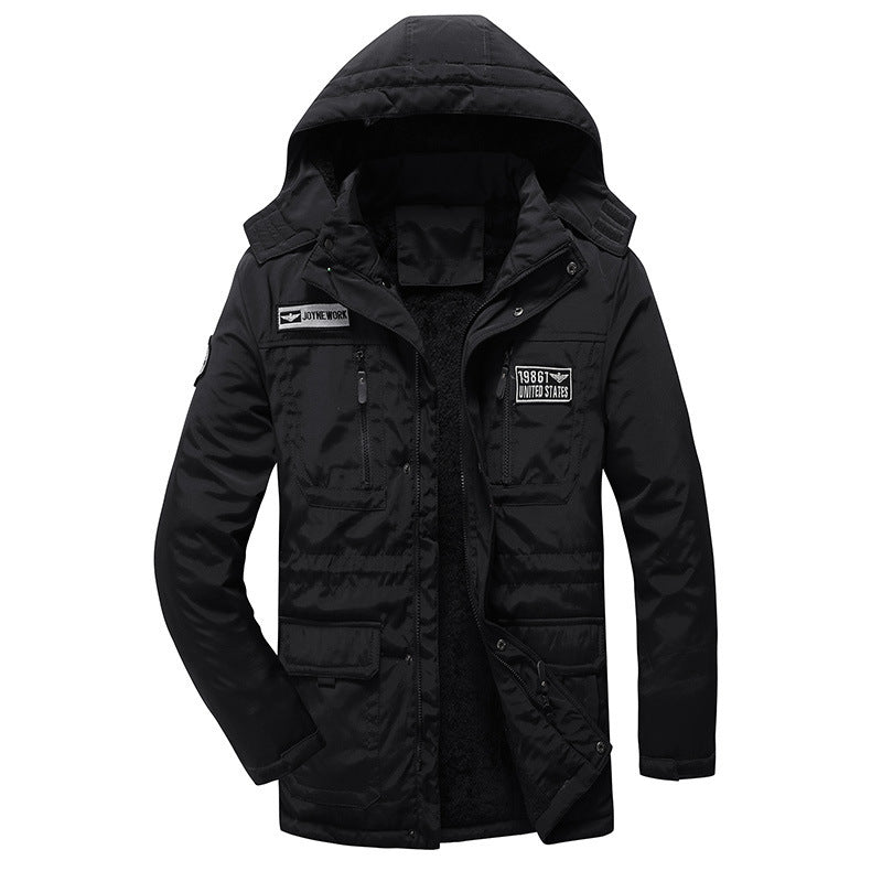Herren Militärisch inspirierter Parka mit Sherpa-Innenfutter und Utility-Taschen Echo Archiv