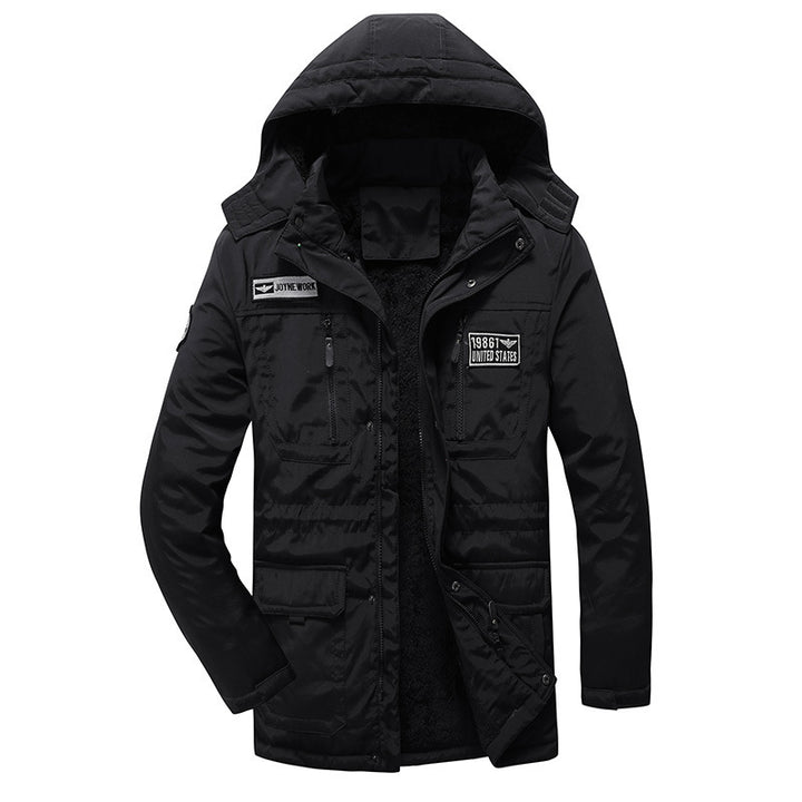 Herren Militärisch inspirierter Parka mit Sherpa-Innenfutter und Utility-Taschen Echo Archiv