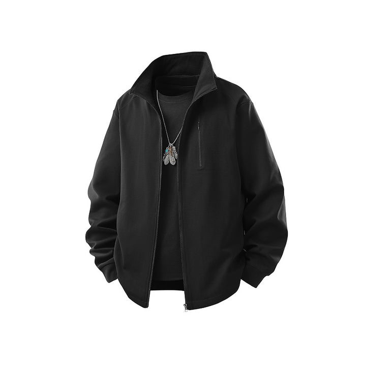 Herren Technische Softshell-Trainingsjacke mit Stehkragen, Brustreißverschluss und atmungsaktiver Struktur Echo Archiv