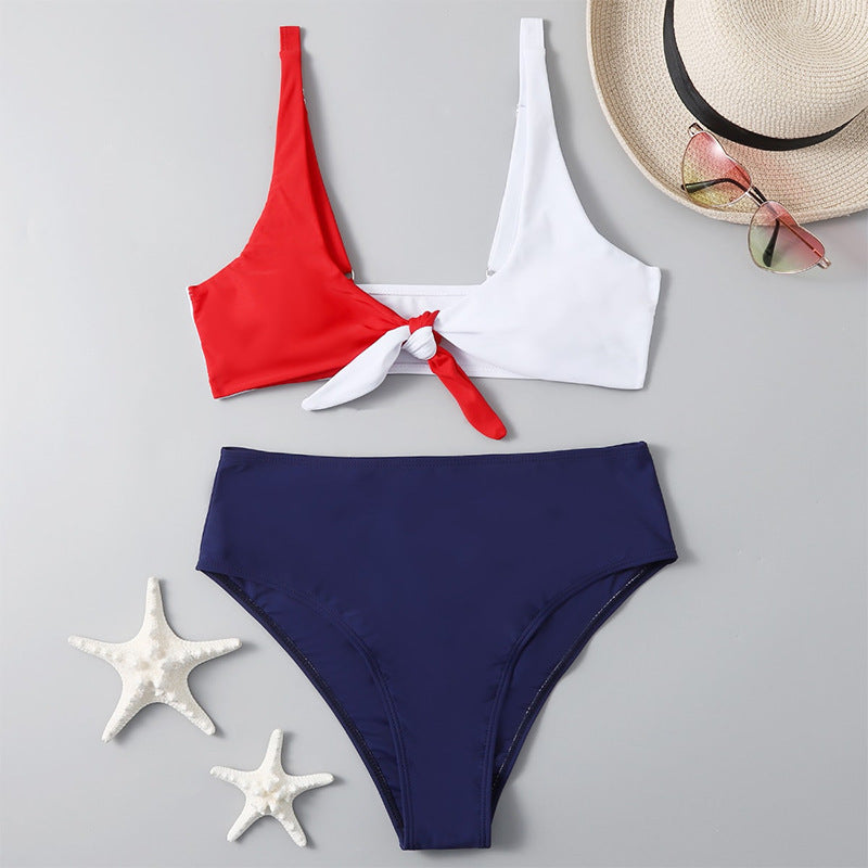Damen Triangel-Bikini mit innovativem Knoten-Design und hoch geschnittenem Höschen Echo Archiv