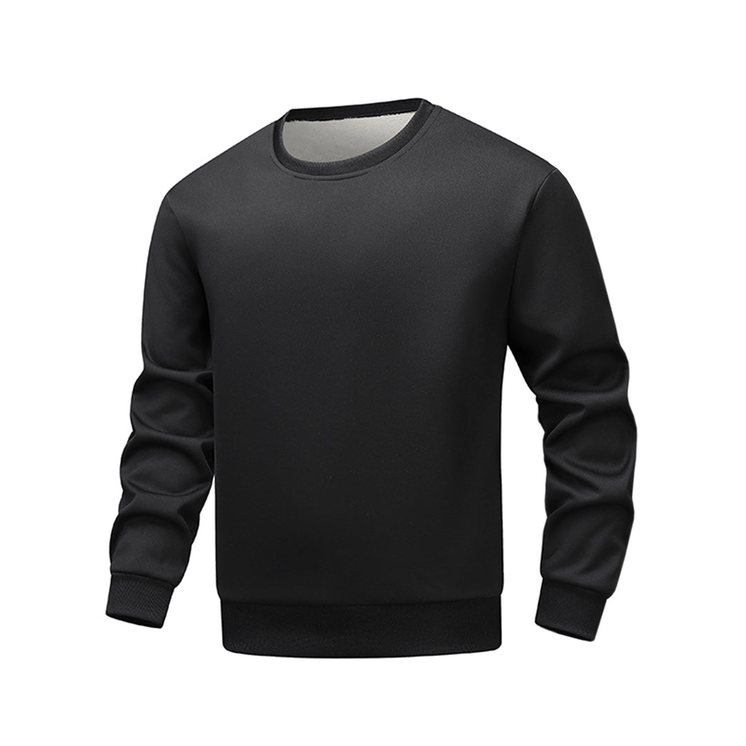Herren bequemer Fleece-Sweater mit Rundhalsausschnitt Echoarchiv