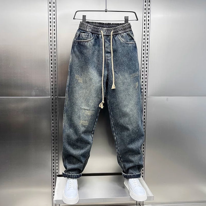 Herren Bequeme und lockere Denim-Hose Echoarchiv