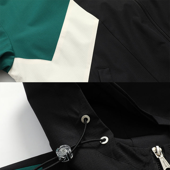 Herren Sportliche Übergangsjacke mit Farbblockdesign Echo Archiv