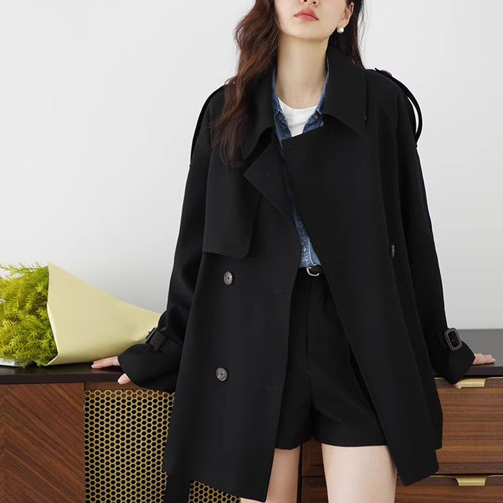 Damen Eleganter Oversized-Trenchcoat Echoarchiv