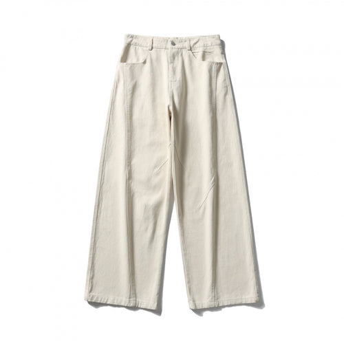 Damen Palazzo-Jeanshose mit hoher Taille, weitem Bein und Ziernähten Echo Archiv