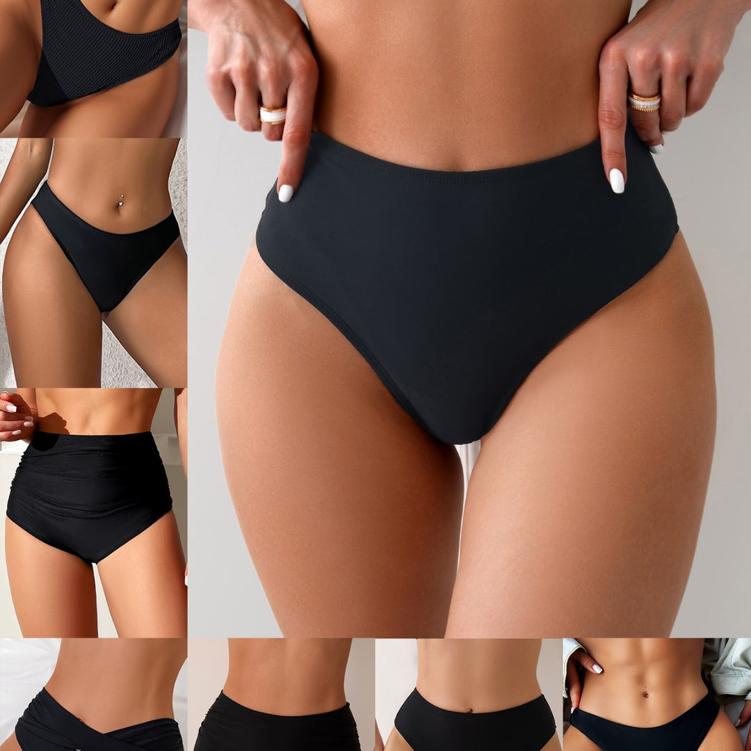 Damen Hochgeschnittene Bikini-Hose im minimalistischen Design mit komfortablem Bund Echo Archiv