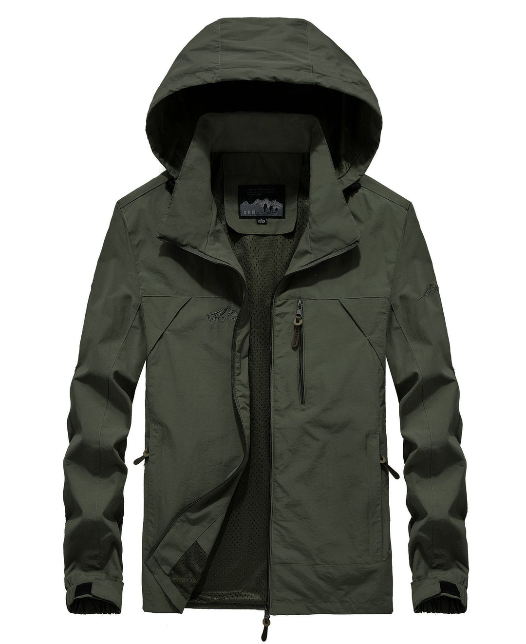 Herren leichte atmungsaktive Softshell-Trekkingjacke mit Kapuze und Mesh-Futter Echoarchiv