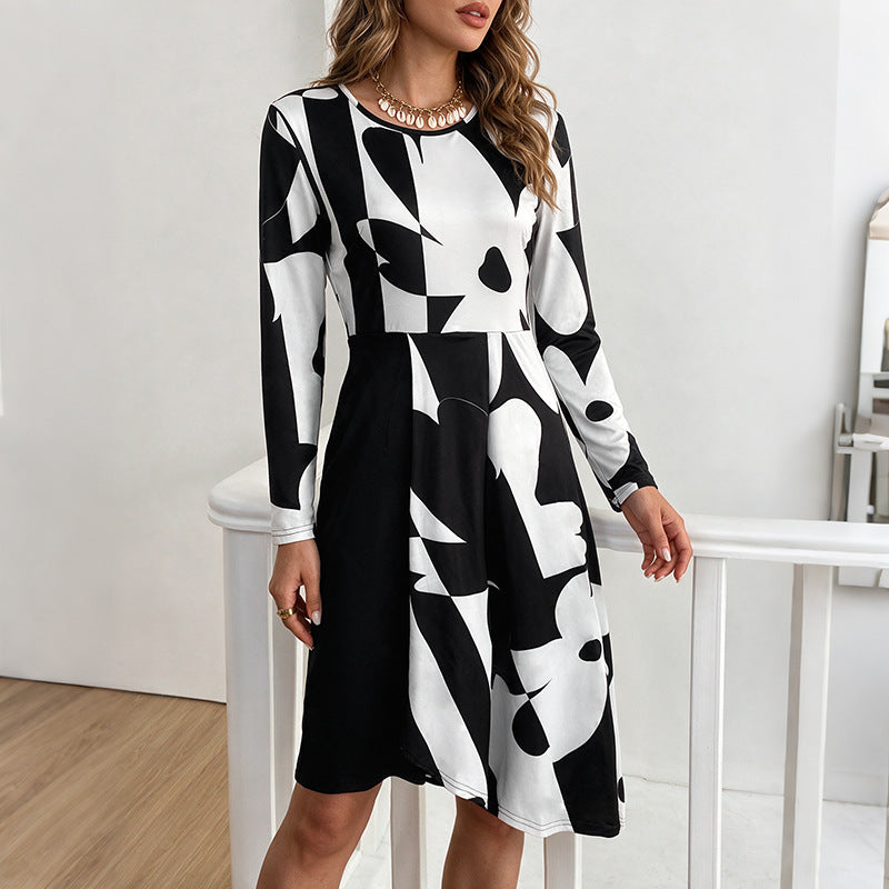 Damen Elegantes floral gemustertes Midi-Kleid Echo Archiv
