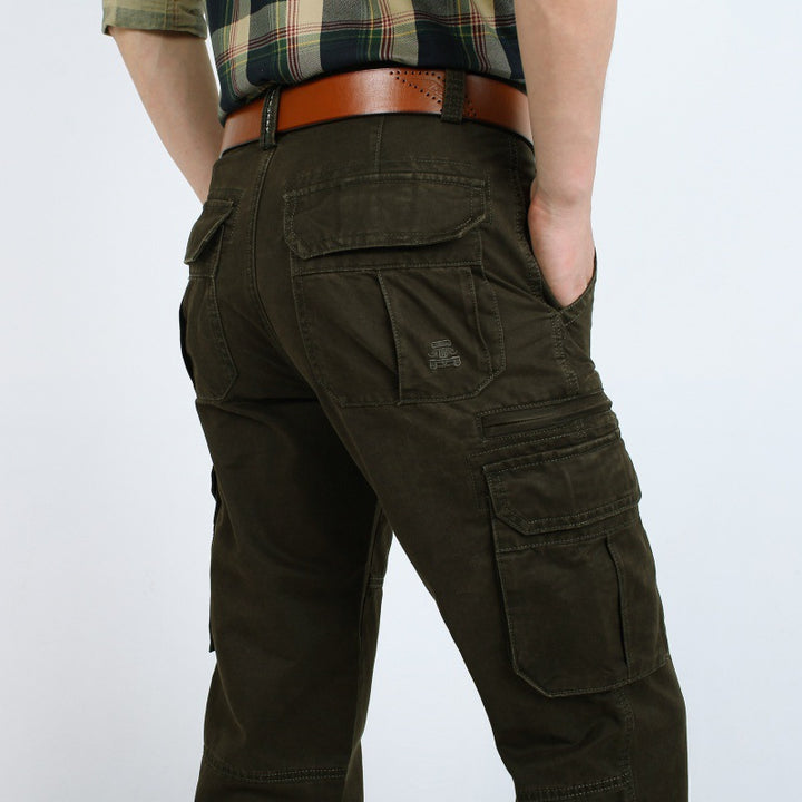 Herren Robust-elastische Canvas-Cargohose mit verstärkten Kniepartien und Multifach-Taschen Echo Archiv
