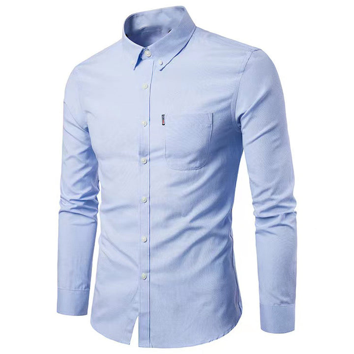 Herren nan tailliertes Oxford-Hemd mit Button-Down-Kragen und Brusttasche Echo Archiv