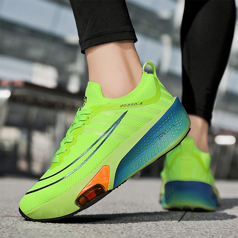 Unisex Profi-Tempo-Laufschuh mit sichtbarer Fersen-Airunit und atmungsaktivem Monofilament-Obermaterial – Tavélo