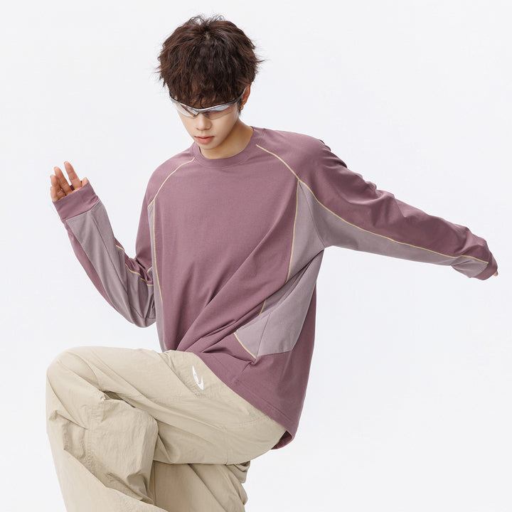 Damen Oversize-Langarmshirt mit Raglanärmeln, atmungsaktiven Seiteneinsätzen und Rundhalsausschnitt Echo Archiv