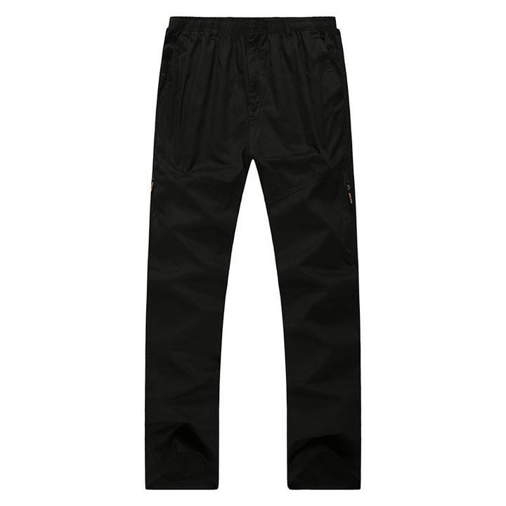 Herren Cargo-Hose mit elastischem Bund, geradem Bein und Mehrfach-Taschen – Bravaro