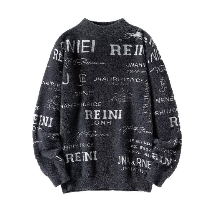 Damen Kuscheliger Oversized Pullover mit hohem Kragen Echoarchiv