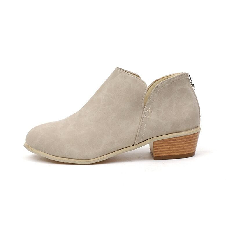 Damen nan elegante Kurzstiefelette aus Wildlederimitat mit verdecktem Fersenreißverschluss und gepolsterter Komfortinnensohle Echo Archiv
