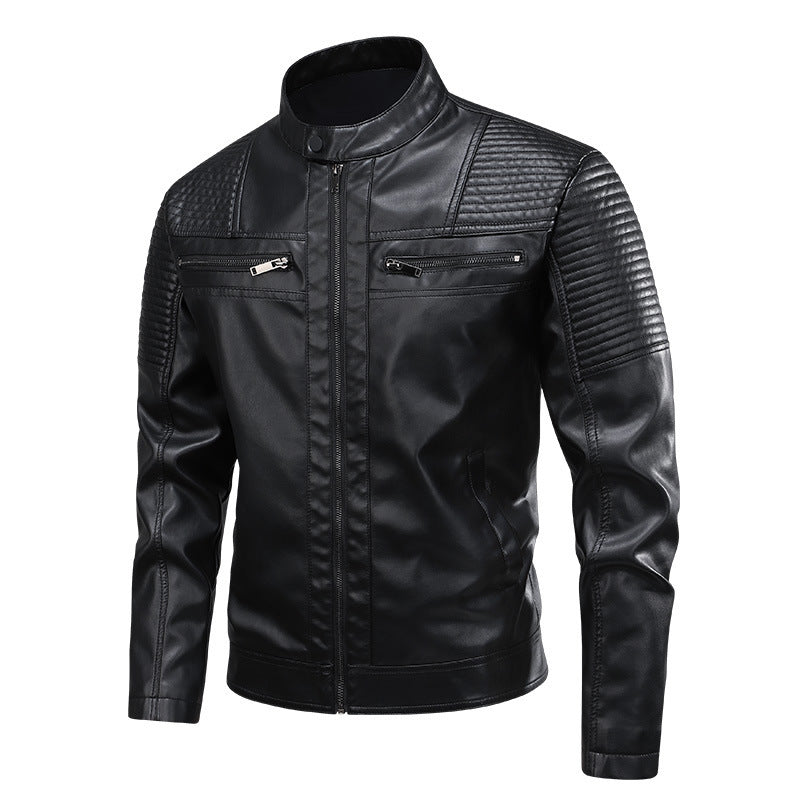 Herren Modische und hochwertige Lederjacke Echo Archiv