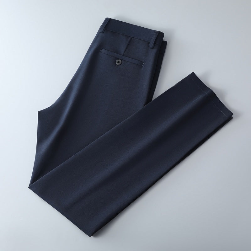 Herren Schmal geschnittene Anzughose aus Stretchtwill mit geradem Bein Echo Archiv