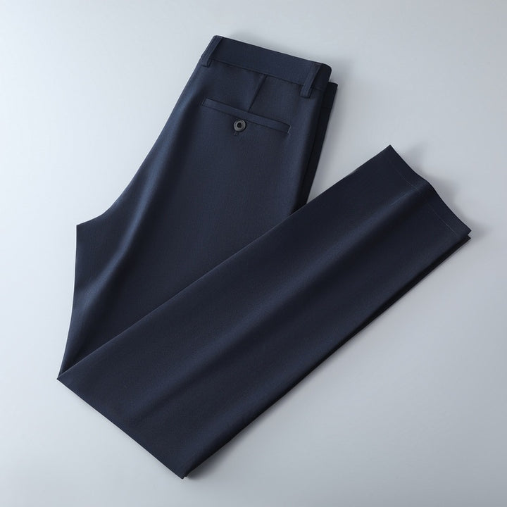 Herren Schmal geschnittene Anzughose aus Stretchtwill mit geradem Bein Echo Archiv