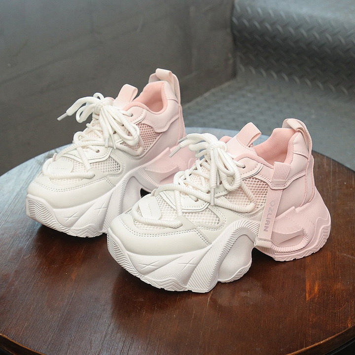Damen Sportliche Chunky Sneakers mit atmungsaktiver Mesh-Oberfläche und flexibler Sohle Echo Archiv