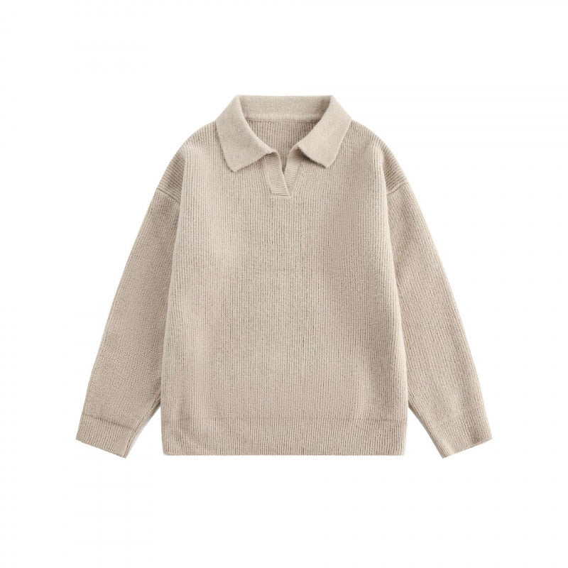 Unisex Weitgeschnittener Feinstrick-Polo mit kurzem Henleyverschluss und Kentkragen Echo Archiv