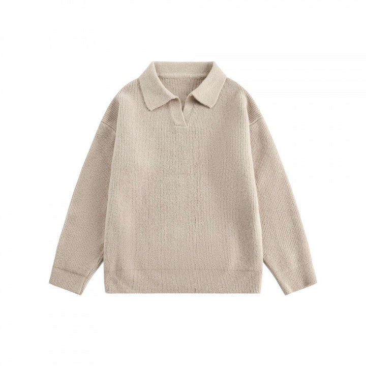 Unisex Weitgeschnittener Feinstrick-Polo mit kurzem Henleyverschluss und Kentkragen Echo Archiv