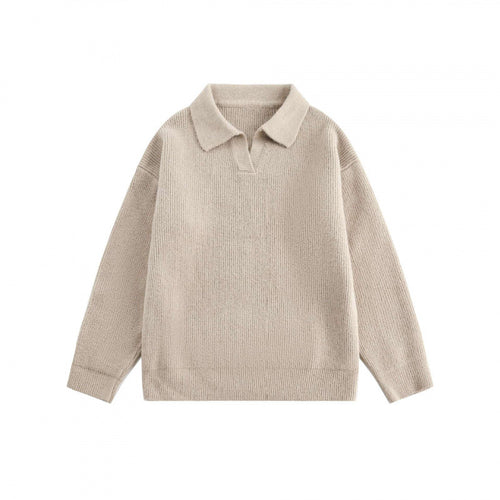 Unisex Weitgeschnittener Feinstrick-Polo mit kurzem Henleyverschluss und Kentkragen Echo Archiv