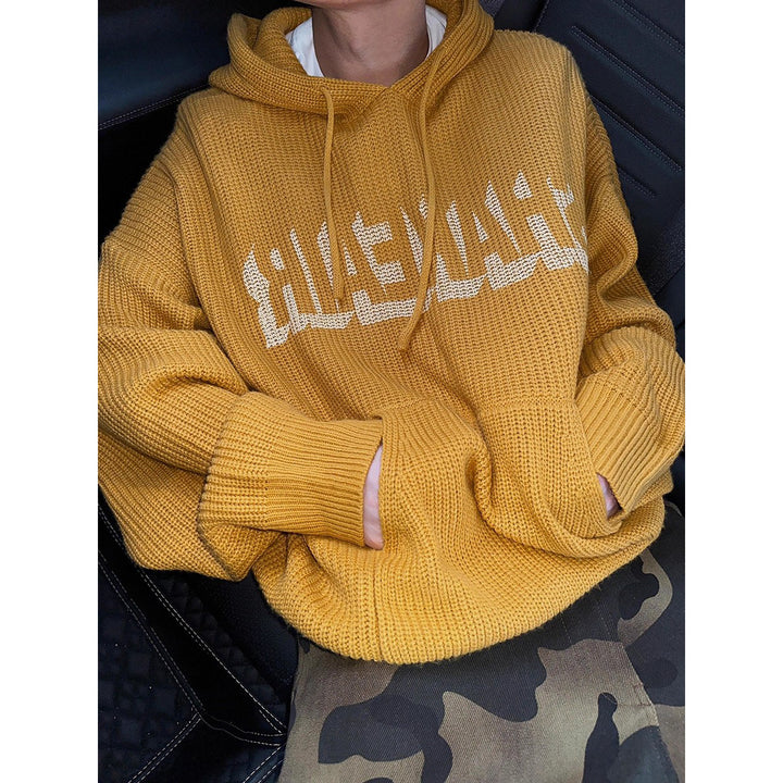 Damen Komfortabler oversized Hoodie mit grafischem Schriftzug Echoarchiv