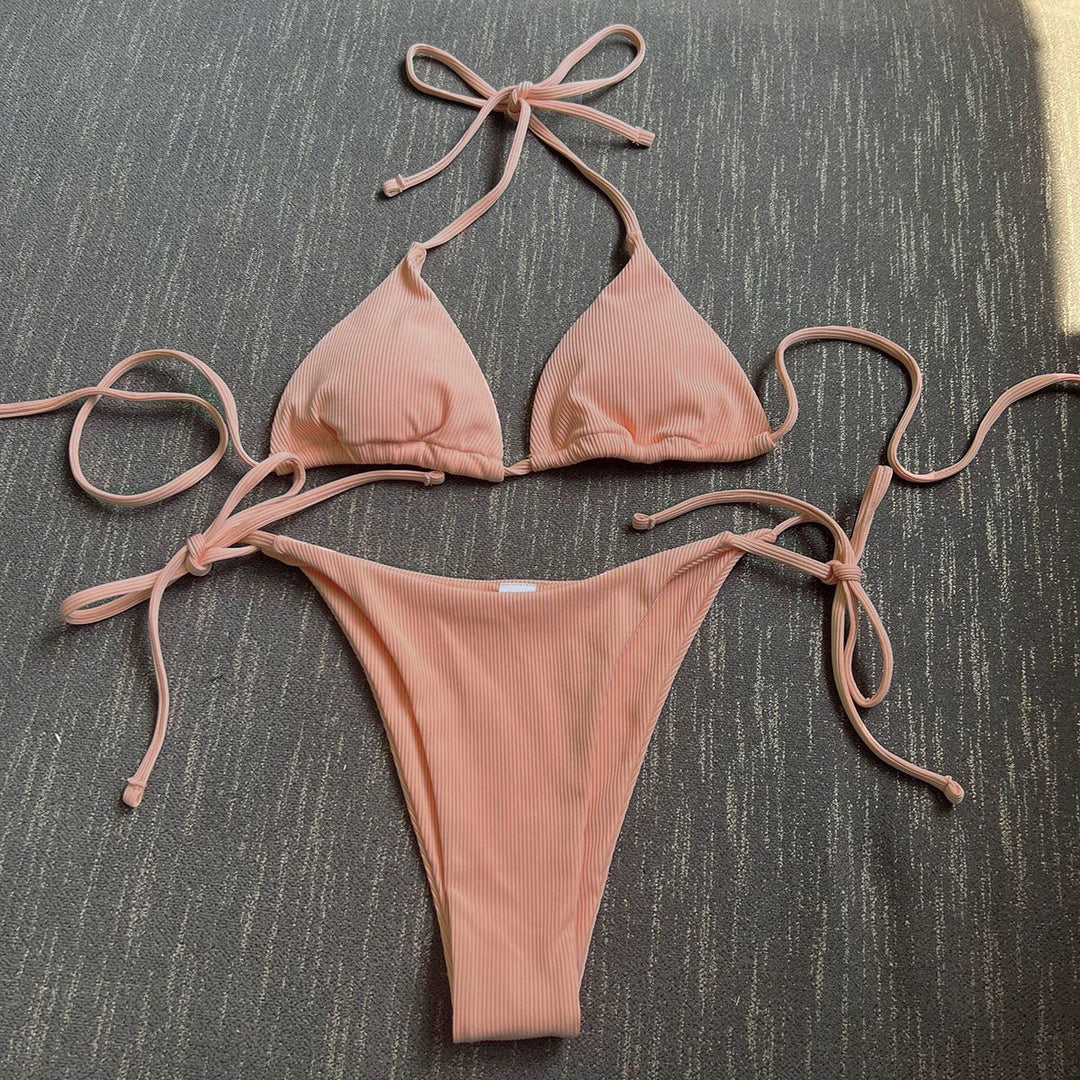 Damen Triangel-Bikini mit verstellbaren Schnüren Echo Archiv