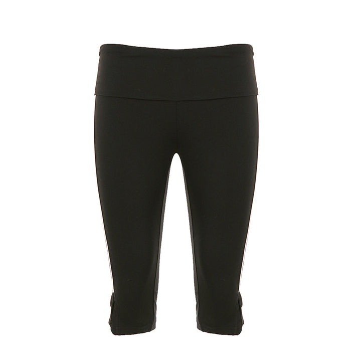 Damen sportliche Leggings mit breitem Bund und Seitendetails Echo Archiv