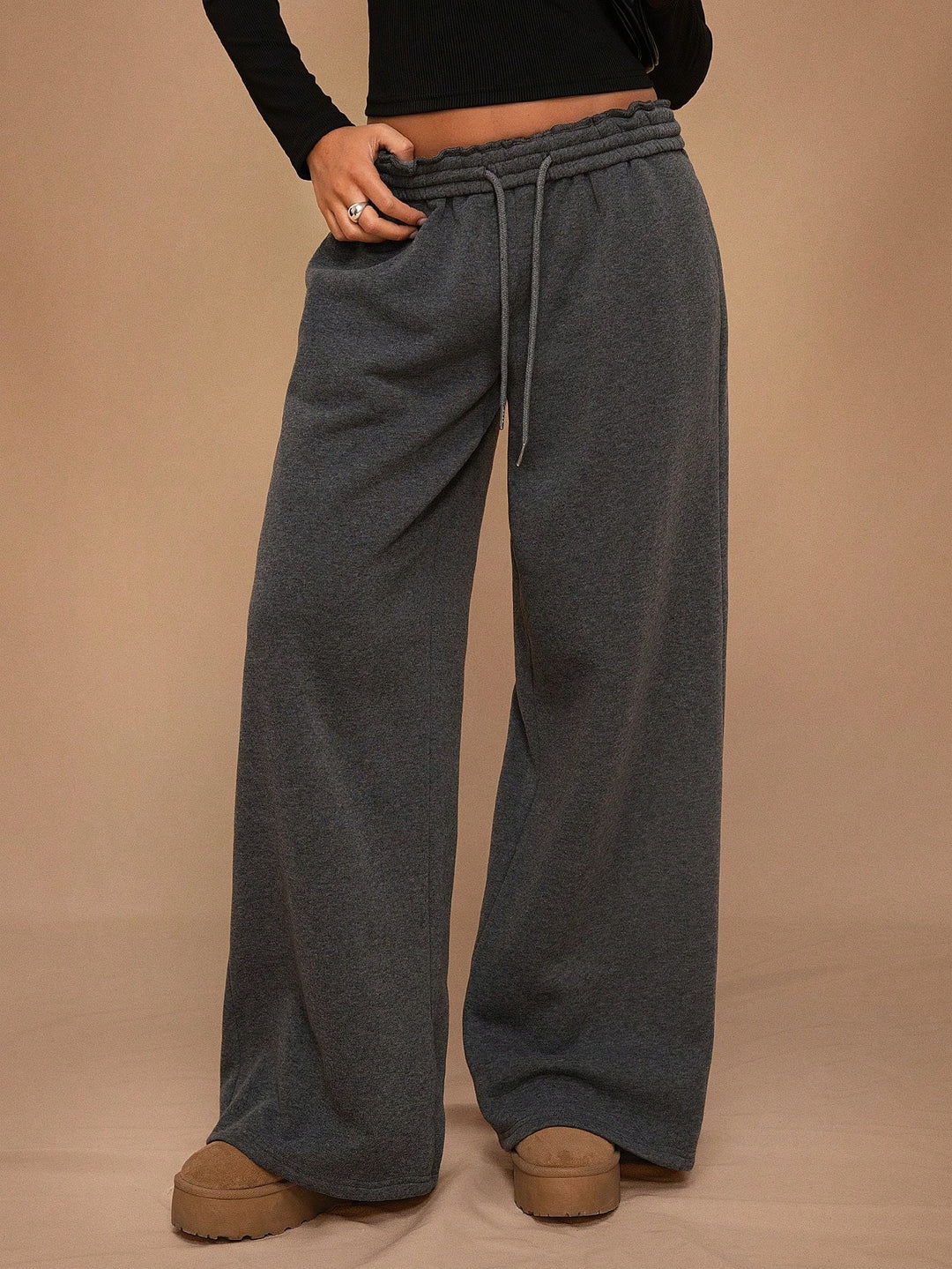 Weite, lockere Sport-Freizeithose für Damen Echoarchiv