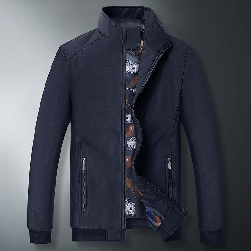 Herren Modische Windjacke mit hohem Kragen Echo Archiv