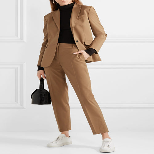 Damen Maßgeschneiderter Zweiteiliger Blazer‑Hosenanzug im schlanken Tailoring Echoarchiv