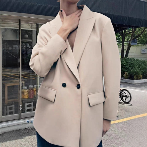 Damen Modischer und eleganter Oversized Blazer Echoarchiv
