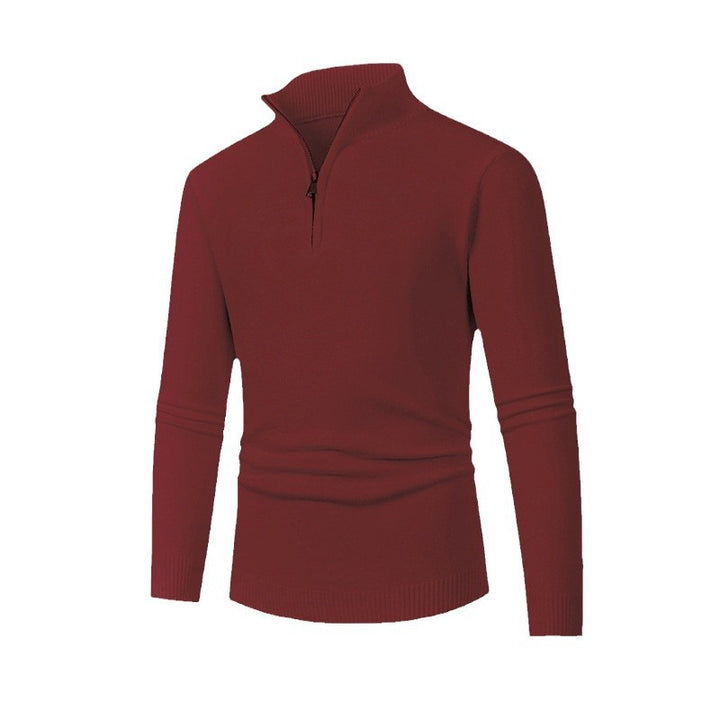 Herren Pullover mit hohem Kragen und Reißverschluss Echoarchiv