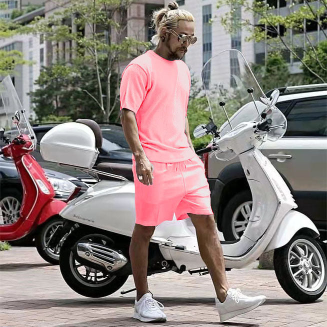 Herren stylisches Freizeit-Set aus atmungsaktivem Material und sportlichem Design Echoarchiv