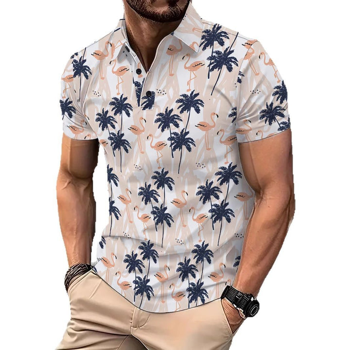 Herren stylisches Kurzarmhemd Echoarchiv