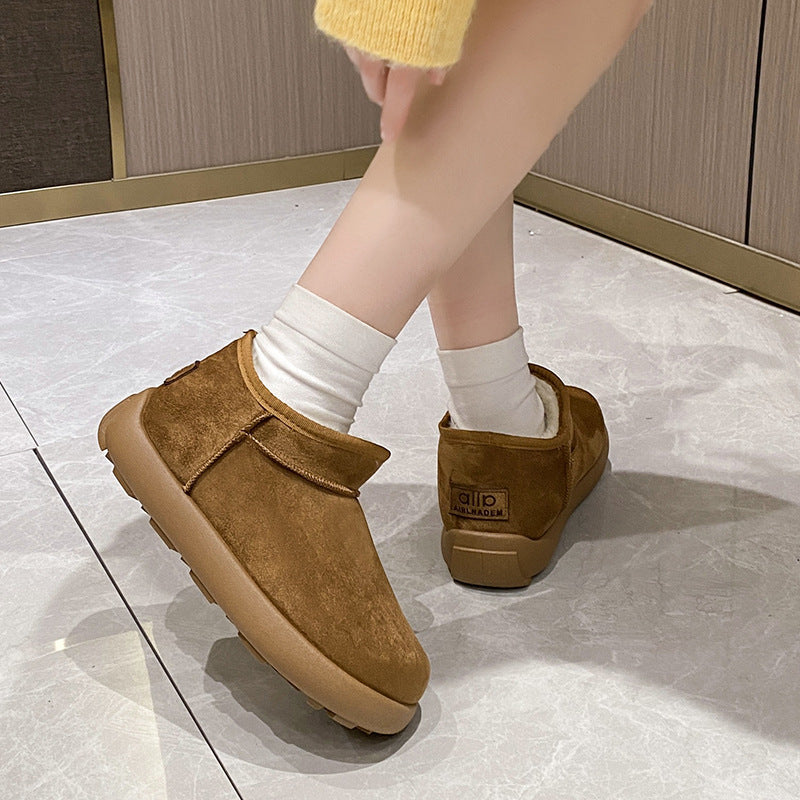 Damen Gefütterte Kurzstiefeletten mit Teddyfutter und rutschfester Profilsohle Echo Archiv