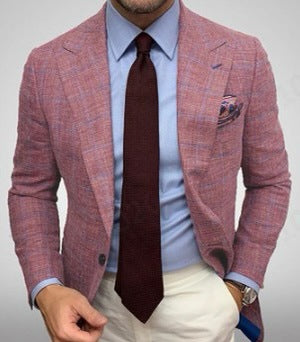 Herren eleganter Blazer mit feiner Struktur und modernem Schnitt Echoarchiv