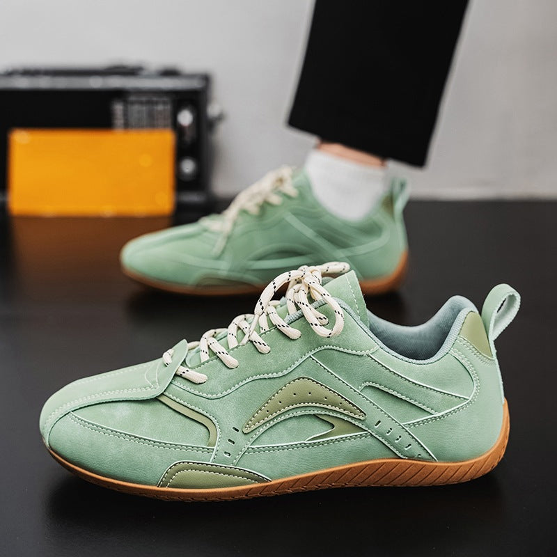 Unisex leichte Retro-Freizeitsneaker mit wildlederähnlichem Obermaterial, gepolstertem Einstieg und flexibler Gummilaufsohle – Norré