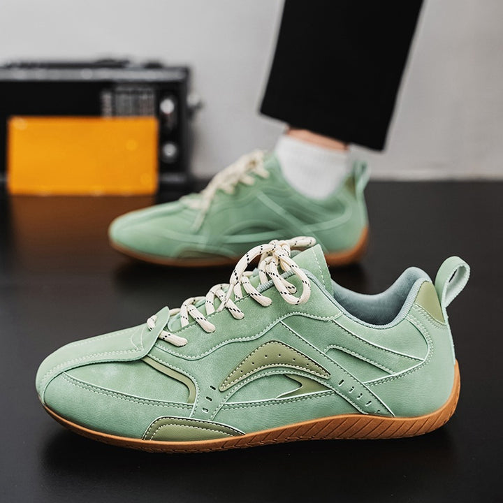Unisex leichte Retro-Freizeitsneaker mit wildlederähnlichem Obermaterial, gepolstertem Einstieg und flexibler Gummilaufsohle – Norré