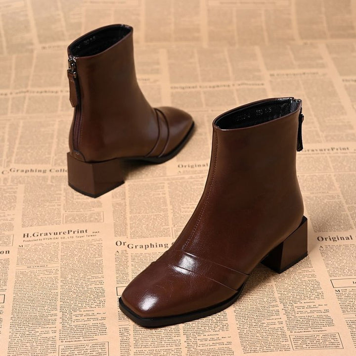 Damen Elegante Stiefeletten mit Blockabsatz Echo Archiv