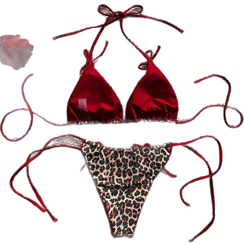 Damen Triangel-Bikini mit verspieltem Animal-Print Echo Archiv