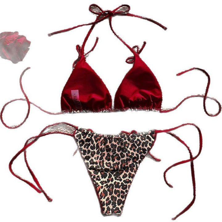 Damen Triangel-Bikini mit verspieltem Animal-Print Echo Archiv