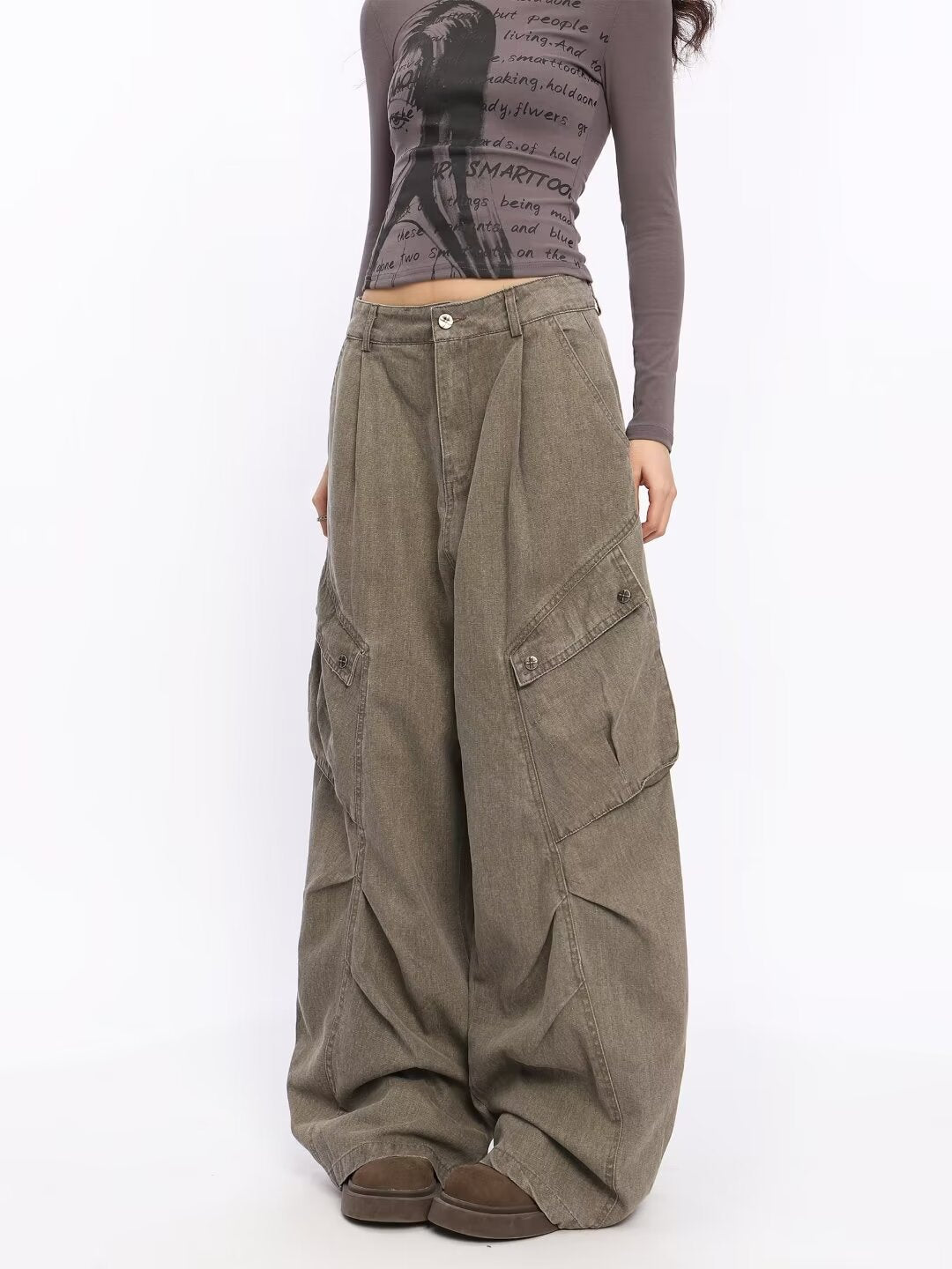 Damen Übergrößen Cargo-Jeans Echoarchiv