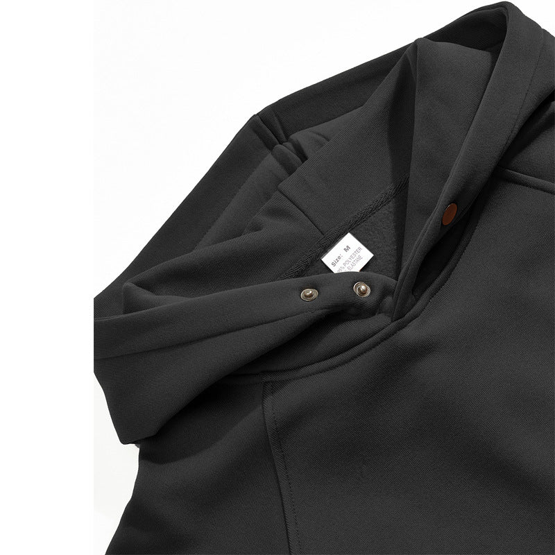Herren Kapuzenpullover mit strukturiertem Design und großzügigem Schnitt Echoarchiv