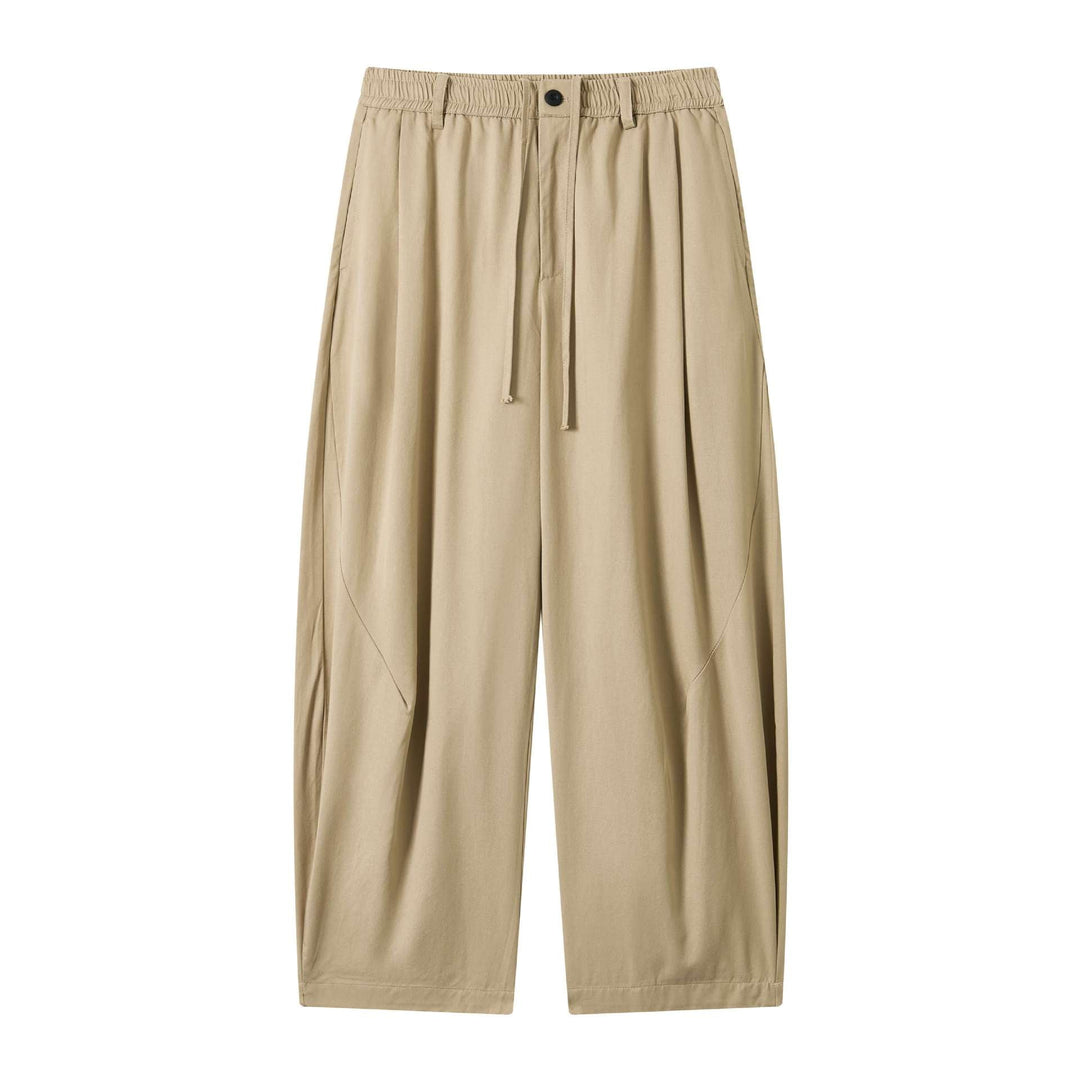 Damen weite Culotte-Hose mit elastischem Bund und Tunnelzug Echoarchiv
