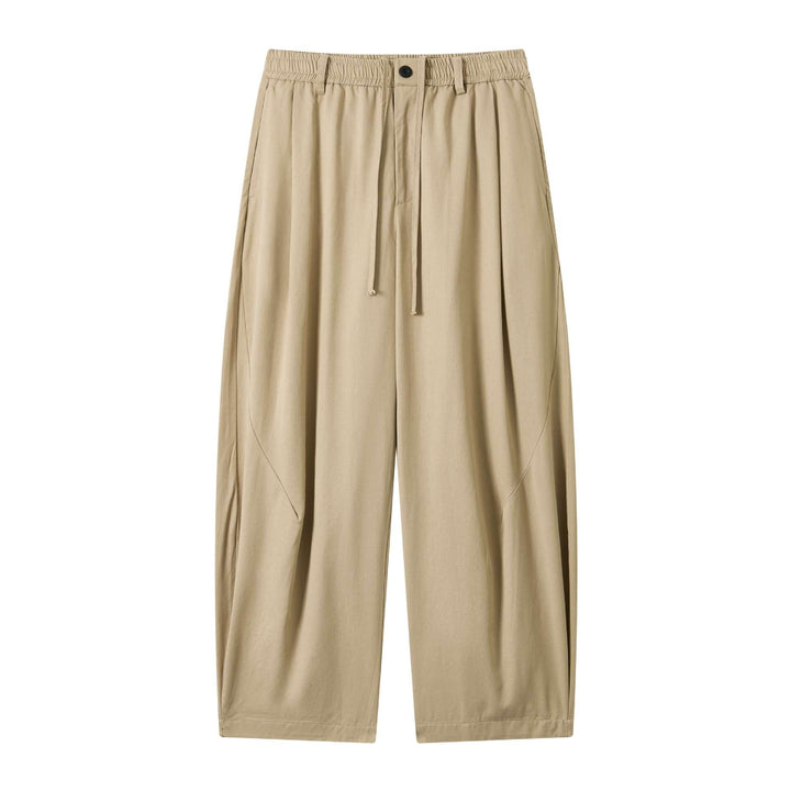 Damen weite Culotte-Hose mit elastischem Bund und Tunnelzug Echoarchiv