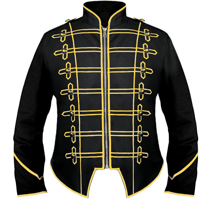 Herren nan militärische Paradejacke mit Zierkordeln und Stehkragen Echo Archiv